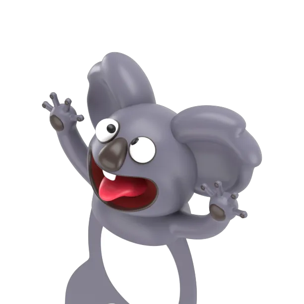 Autsch! 3D Lesezeichen - Koala