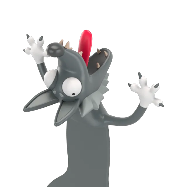 Autsch! 3D Lesezeichen - Kojote