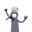 Autsch! 3D Bookmark – Donkey