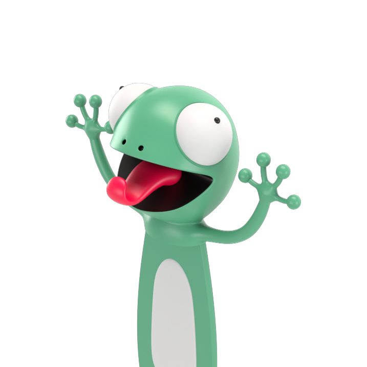 [CT1009-GEC] Autsch! 3D Bookmark – Gecko (Classic)