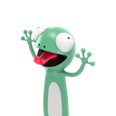 Autsch! 3D Bookmark – Gecko