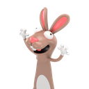 Autsch! 3D Bookmark – Rabbit