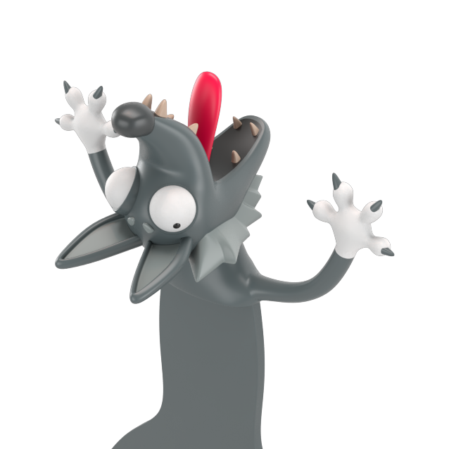 [CT1009-KOJ] Autsch! 3D Bookmark – Coyote (Classic)