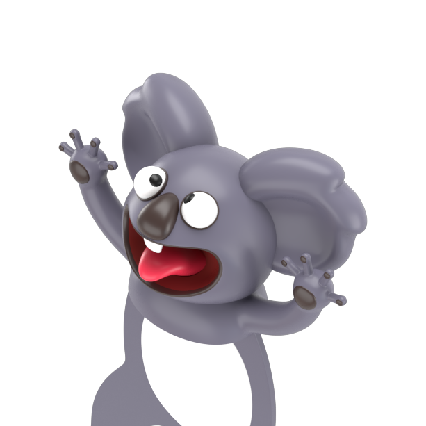 [CT1009-KOA] Autsch! 3D Bookmark – Koala (Classic)