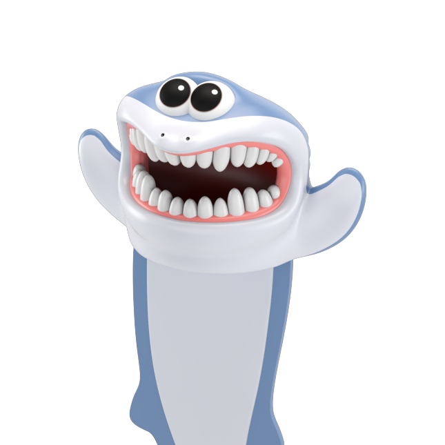 [CT1009-HAI] Autsch! 3D Bookmark – Shark (Classic)