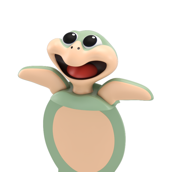 [CT1009-SCH] Autsch! 3D Bookmark – Sea Turtle (Classic)