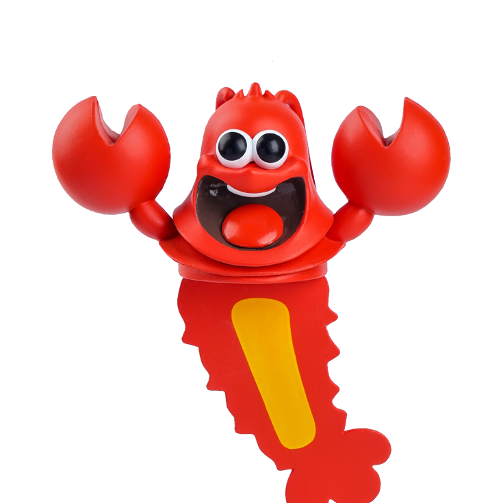 [CT1009-HUM] Autsch! 3D Bookmark – Lobster (Classic)
